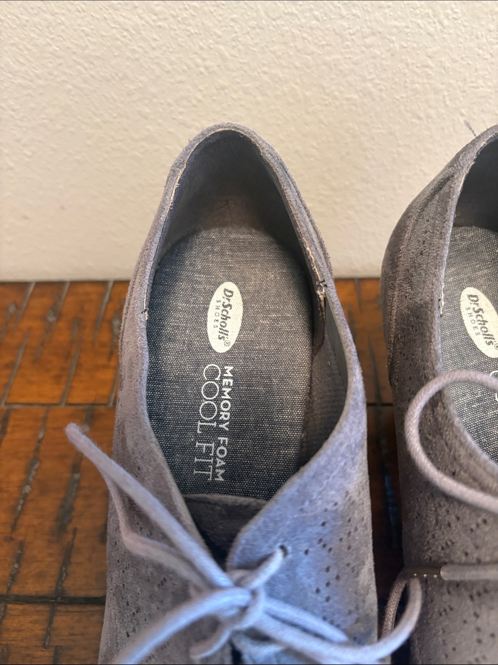 Dr. Scholl's Grey Oxford Heels Size 9.5 - Picture 5 of 7
